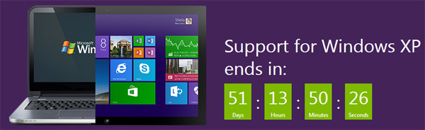 Windows XP End of Life Countdown