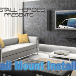 TV wall mount installation